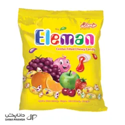 تافی مغزدار میوه ای سلفون_650گرمی_بسته 6 عددی_المان