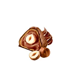 شکلاتی تلخ ویفری با مغز کرم شکلات و فندق رویال چارم ABK