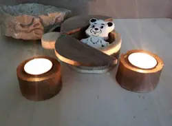 جعبه کفش دوزک در جعبه چوب بلوط