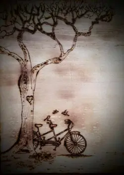 سوخت نگاری روی تخته سه لایی بدون قاب - فروشگاه اینترنتی درگاچی