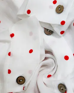 شومیز نخی سفید طرح دار | پوشاک دارکوب