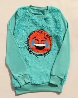 بلوز پولیشی استیکر لبخند | پوشاک دارکوب