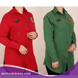 مانتو زنانه ساده | الیاف طرح دار