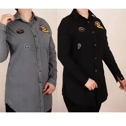 مانتو زنانه ساده | الیاف طرح دار