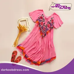 پیراهن هندی نیمه آستین