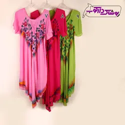 پیراهن هندی نیمه آستین