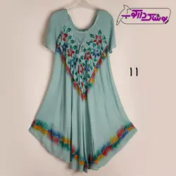 پیراهن هندی نیمه آستین