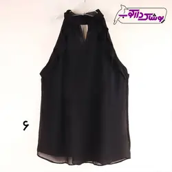 تاپ حریر یقه ایستاده