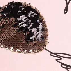 تیشرت پولک دورو دخترانه | طرح بادکنک