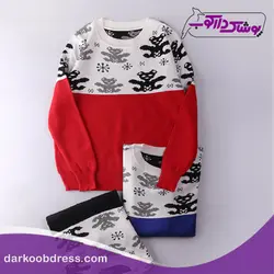 بلوز بافت دخترانه | طرح کریسمس