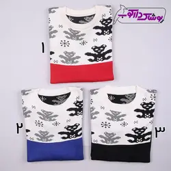 بلوز بافت دخترانه | طرح کریسمس