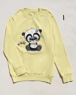 بلوز نخی دخترانه جدید طرح پاندا با مزه با قیمت فوق العاده کیفیت مناسب | پوشاک دارکوب