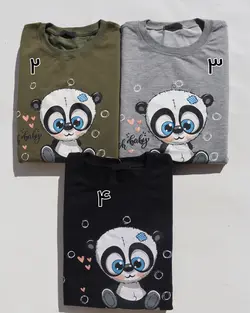 بلوز نخی دخترانه جدید طرح پاندا با مزه با قیمت فوق العاده کیفیت مناسب | پوشاک دارکوب