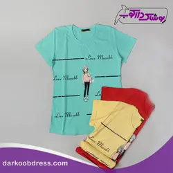 تیشرت دخترانه جدید | love muoubb