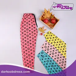 شلوار راحتی نخی دخترانه | LV