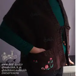 جلیقه دستباف زنانه مدل گوهر