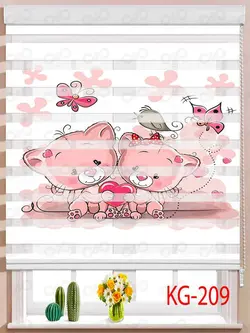 پرده زبرای اتاق کودک دخترانه KG209