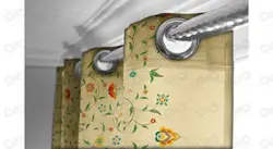 پرده دکوپیک | کد 132 | همراه یک عدد کوسن