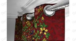 پرده دکوپیک | کد 1-212 | همراه یک عدد کوسن