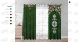 پرده دکوپیک | کد 304 | همراه یک عدد کوسن