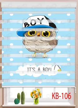 پرده زبرای اتاق کودک پسرانه KB106