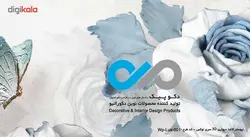 پوستر دیواری سه بعدی لوکس طرح گل رز آبی کد wp-lux-001