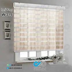 پرده زبرا پذیرایی تصویری با تصویر چوب-کد W315