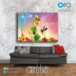 تابلو دیواری دکوپیک طرح کارتونی انیمیشن پری ها-کد C5115  مستطیل افقی