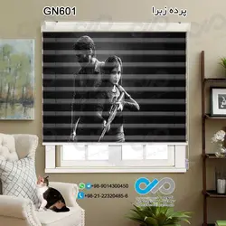 پرده زبرا سه بعدی پذیرایی- طرح گیم نت لست آف آس - کد GN601