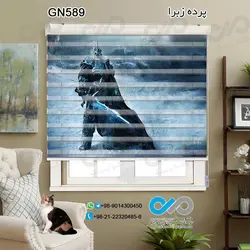 پرده زبرا سه بعدی پذیرایی- طرح گیم نت وارکرفت - کد GN589