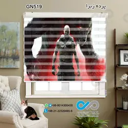 پرده زبرا سه بعدی پذیرایی- طرح گیم نت ورولف پاکلپس - کد GN519