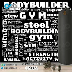 پوستر دیواری سه بعدی تصویری باشگاه بدنسازی تصویرمتن های ورزشی-انگیزشی-کدGM322