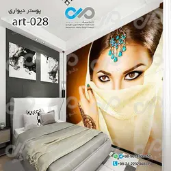 پوسترسه بعدی تصویری اتاق خواب باتصویرلوکس زن-کدart-028