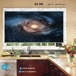 پرده شید رول پذیرایی با تصویر توپ فوتبال-کد FB241