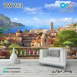 پوستر دیواری طرح پنجره -با طرح منظره کد VW-213