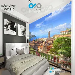 پوستر دیواری طرح پنجره -با طرح منظره کد VW-213