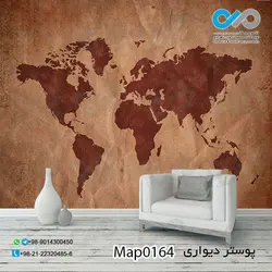کاغذ دیواری با طرح نقشه کد 0164