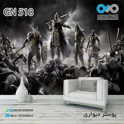 پوستر 3بعدی گیم نت - طرح بازی honor age of wolves کد GN 518
