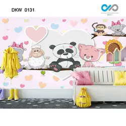 پوستر دیواری طرح عروسک حیوانات کد DKW-0131