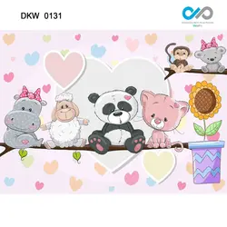 پوستر دیواری طرح عروسک حیوانات کد DKW-0131
