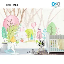 پوستر دیواری خرگوش کارتونی بازیگوش کد DKW-0130
