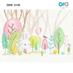 پوستر دیواری خرگوش کارتونی بازیگوش کد DKW-0130