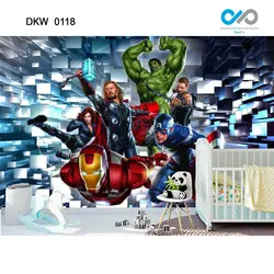 پوستر دیواری اتاق کودک و نوجوان - پسرانه - انیمیشن انتقام جویان - کد DKW-0118