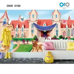 پوستر دیواری طرح عروسک باربی در قصر کد DKW-0109