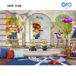 پوستر دیواری - اتاق کودک و نوجوان - انیمیشن سینمایی مینیون ها - کد DKW-0108