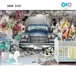 پوستر دیواری ماشین کلاسیک کارتونی کد DKW-0107