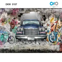 پوستر دیواری ماشین کلاسیک کارتونی کد DKW-0107