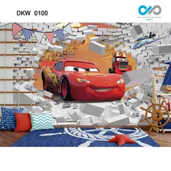 پوستر دیواری - اتاق کودک نوجوان - انیمیشن ماشین ها - کد DKW-0100