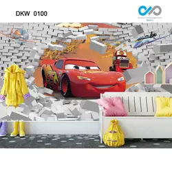پوستر دیواری - اتاق کودک نوجوان - انیمیشن ماشین ها - کد DKW-0100