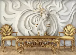 پوستر دیواری سه بعدی طرح چهره کد wp-lux-163